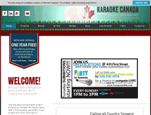 Tablet Screenshot of karaokecanada.com